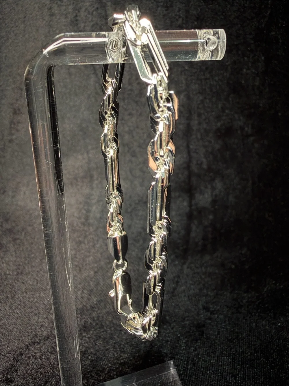 Figarope Milano 7in 5MM Italy 925 Stamped silver premium finish bracelet